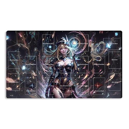 Neue Mlikemat Playmat TCG CCG OCG Sammelkartenspielmatte mit Zonen + Gratis Tasche (ZD039-551-A) von Mlikemat