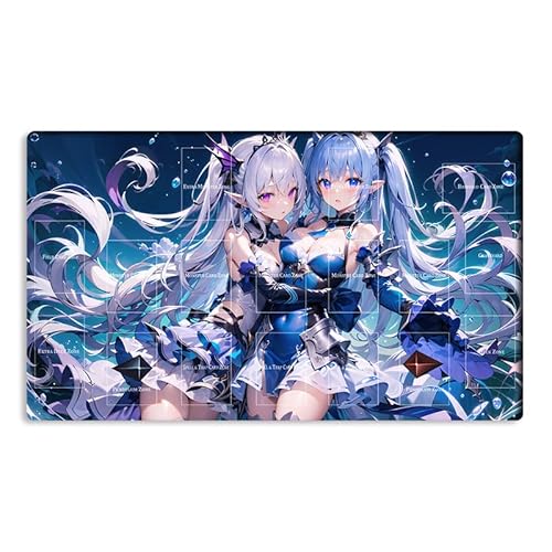 New Mlikemat Playmat Tearlaments Scheiren TCG CCG OCG Sammelkartenspielmatte mit Zonen + Gratis Tasche (ZD014-632-A) von Mlikemat