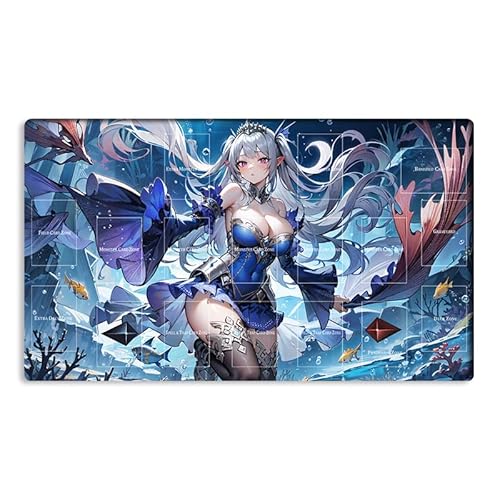 Neue Mlikemat Playmat TCG CCG OCG Sammelkartenspielmatte mit Zonen + gratis Tasche (ZD014-645-A) von Mlikemat