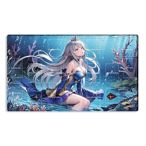 Neue Mlikemat Playmat TCG CCG OCG Sammelkartenspielmatte mit Zonen + gratis Tasche (ZD014-730-A) von Mlikemat