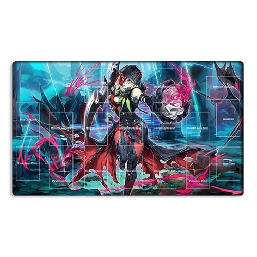 Neue Mlikemat Playmat Diabellestarr Die dunkle Hexe TCG CCG OCG Sammelkartenspielmatte mit Zonen + Gratis Tasche (ZD039-269-A) von Mlikemat