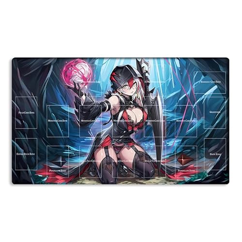 Neue Mlikemat Playmat TCG CCG OCG Sammelkartenspielmatte mit Zonen + gratis Tasche (ZD039-602-A) von Mlikemat