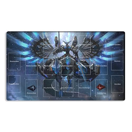 New Mlikemat Playmat Drytron TCG CCG OCG Sammelkartenspielmatte mit Zonen + Gratis Tasche (ZD039-814-A) von Mlikemat