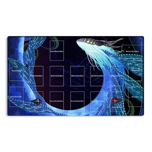 New Mlikemat Playmat Ghoti of the Deep Beyond TCG CCG OCG Sammelkartenspielmatte mit Zonen + Tasche (YG001-020-A) von Mlikemat