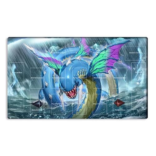 New Mlikemat Playmat Ozean Drachenlord - Neo-Daedalus TCG CCG OCG Sammelkartenspiel Matte Tischunterlage mit Zonen + Gratis Tasche (YG001-218-A) von Mlikemat