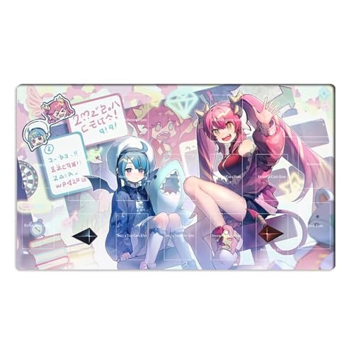 Mlikemat Playmat Live☆ Twin Kisikil & Lilla TCG CCG Sammelkartenspielmatte + kostenlose Tasche (ZD039-216-A) von Mlikemat