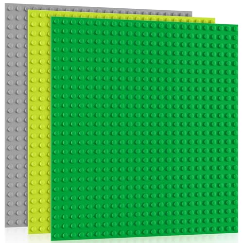 3 Große Bauplatte Kompatibel mit Große Bausteine, Groß Platten passend für Meisten Marken von Großen Grundplatte, 38.1 * 38.1cm Platten-Set Spielzeug für Mädchen und Jungen, Grün&Hellgrün&Grau 3 Große Bauplatte Kompatibel mit Große Bausteine, Groß Platten passend für Meisten Marken von Großen Grundplatte, 38.1 * 38.1cm Platten-Set Spielzeug für Mädchen und Jungen, Grün&Hellgrün&Grau von Mlikero