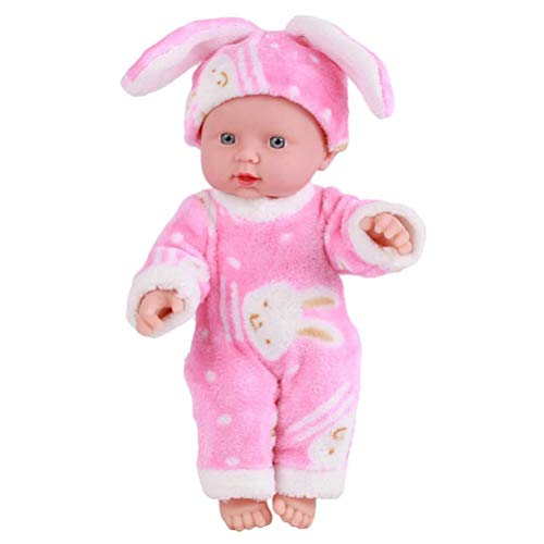 Körper Babypuppe, 30 cm weiches realistisches Babyspielzeug, herausnehmbares Outfit, waschbar, Badezeit-Babypuppe, Flexibles, pädagogisches Spielzeuggeschenk für Mutter und Kind von Mliu
