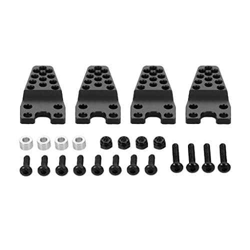 Mllepjdh 4pcs Auto Stoßdämpferhalterungshalterung Vorne/hinterachter Mit Schraube Für SCX10 D90 1/10 Modell Crawler Heavy Duty Mllepjdh 4pcs Auto Stoßdämpferhalterungshalterung Vorne/hinterachter Mit Schraube Für SCX10 D90 1/10 Modell Crawler Heavy Duty von Mllepjdh