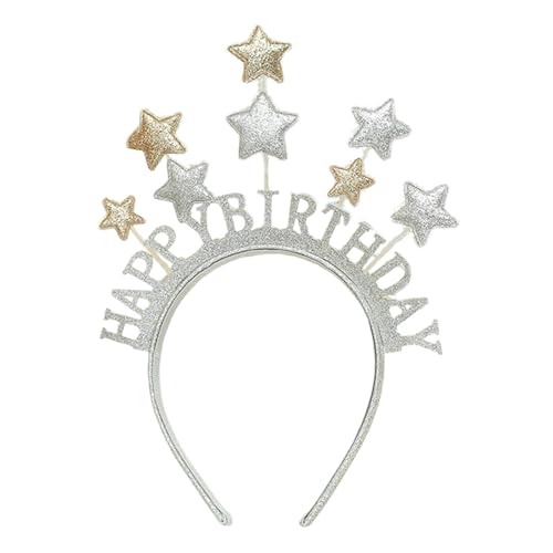 Mllepjdh Glitzer-Haarreif, Foto-Requisiten, Stirnband, Party-Haarreifen, Geburtstagsstern, für Neujahrsbühne Mllepjdh Glitzer-Haarreif, Foto-Requisiten, Stirnband, Party-Haarreifen, Geburtstagsstern, für Neujahrsbühne von Mllepjdh