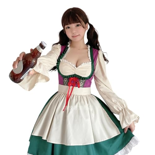 Mllepjdh Maid Kleid auffällige Maid-Outfit Maid Kleid Maid Cosplay-Kostüm für Themenversammlungen Mllepjdh Maid Kleid auffällige Maid-Outfit Maid Kleid Maid Cosplay-Kostüm für Themenversammlungen von Mllepjdh