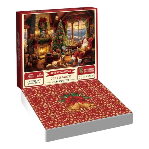 Mlllokfki 1000-teiliges Weihnachts-Puzzle, 24 Tage Puzzle, Family Game Christmas, Festliche Heimdekoration, Puzzle, Holiday Puzzle Spaß, Christmas Puzzle Challenge for Home Wall Decor Mlllokfki 1000-teiliges Weihnachts-Puzzle, 24 Tage Puzzle, Family Game Christmas, Festliche Heimdekoration, Puzzle, Holiday Puzzle Spaß, Christmas Puzzle Challenge for Home Wall Decor von Mlllokfki