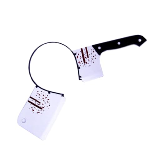 Mlllokfki Blutiges Halloween-Haarzubehör, Metzger-Halloween-Kostüm-Stirnband | Gruselige Blutung Kopfbedeckung Kostüm - Halloween Foto Requisiten für Festivals von Mlllokfki