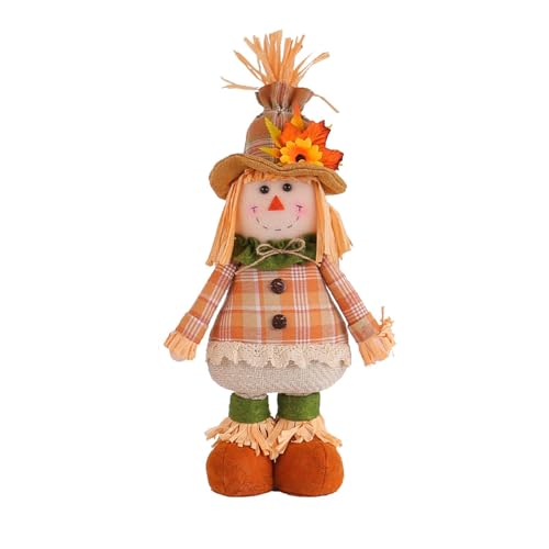 Vogelscheuche Deko | Lustige Vogelscheuche Skulptur | Vogelscheuche aus Plüsch, Herbstscheuche Figur Strohhut mit flexiblen Beinen für Cha Vogelscheuche Deko | Lustige Vogelscheuche Skulptur | Vogelscheuche aus Plüsch, Herbstscheuche Figur Strohhut mit flexiblen Beinen für Cha von Mlllokfki