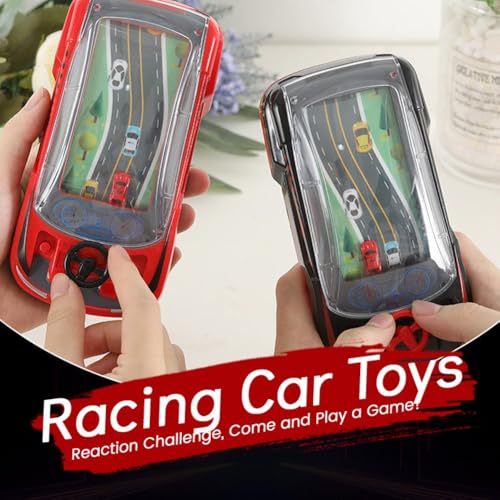 Hand Held Car Game, Handheld Racing Car Game, Racing Adventure Cars Steering Wheel, Driving Simulator Console Games, Portable Interactive Dual-Player Toy with Race Simulation Experience(Schwarz) von Mlthcig