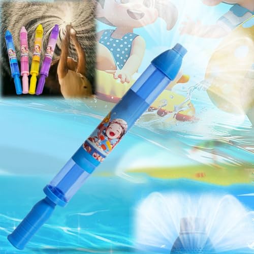 Mlthcig Feuerwerk Wasserpistole Spritzspielzeug, Wassereffekt Sprühspielzeug für Paare Erwachsene, Romantisches Sommer Fountain Spielzeug, Outdoor Hochdruck Wasserstrahl für Pool Bad(Blue) von Mlthcig