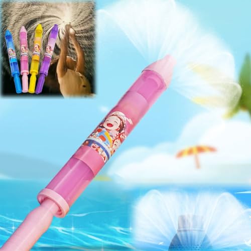 Mlthcig Feuerwerk Wasserpistole Spritzspielzeug, Wassereffekt Sprühspielzeug für Paare Erwachsene, Romantisches Sommer Fountain Spielzeug, Outdoor Hochdruck Wasserstrahl für Pool Bad(Pink) von Mlthcig