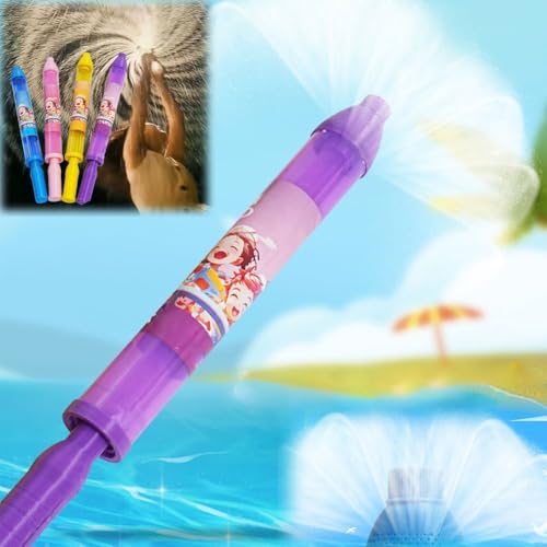 Mlthcig Feuerwerk Wasserpistole Spritzspielzeug, Wassereffekt Sprühspielzeug für Paare Erwachsene, Romantisches Sommer Fountain Spielzeug, Outdoor Hochdruck Wasserstrahl für Pool Bad(Purple) von Mlthcig