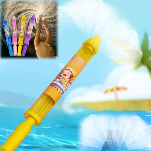 Mlthcig Feuerwerk Wasserpistole Spritzspielzeug, Wassereffekt Sprühspielzeug für Paare Erwachsene, Romantisches Sommer Fountain Spielzeug, Outdoor Hochdruck Wasserstrahl für Pool Bad(Yellow) von Mlthcig