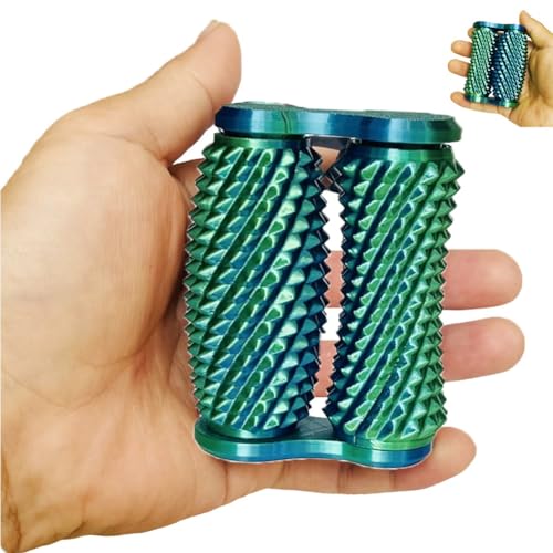 Mlthcig Little Ouchies Zappelspielzeug, Stacheliger Sensorischer Schmerzstimulator Zur Linderung Von Angstzuständen, Doppelachsiges Stimulations-Zappelspielzeug(Blue Green) von Mlthcig