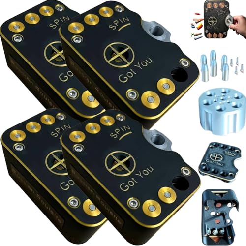 Mlthcig Probability Challenge Roulette 3D Printed Interactive Game Toy, Russian Roulette Drinking Game for Adult, Shot Tabletop Roulettes Toys, Fun & Engaging, Novelty Games Nights BBQ Birthday(4PCS) von Mlthcig