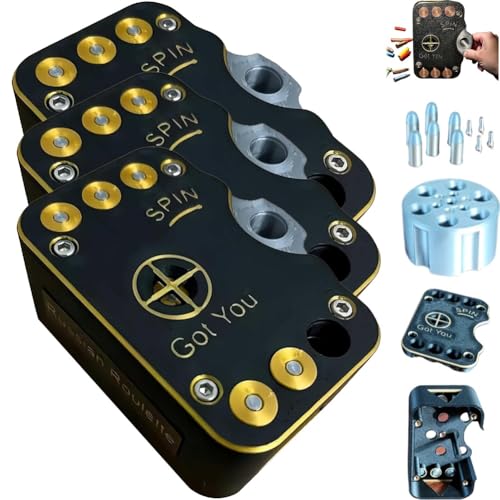 Mlthcig Probability Challenge Roulette 3D Printed Interactive Game Toy, Russian Roulette Drinking Game for Adult, Shot Tabletop Roulettes Toys, Fun & Engaging, Novelty Games Nights BBQ Birthday(3PCS) von Mlthcig