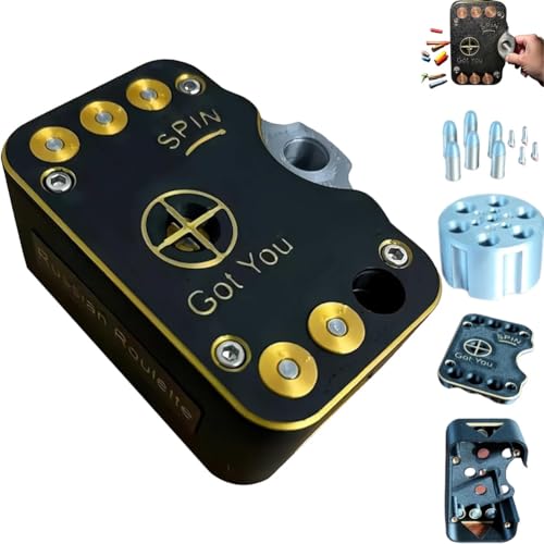 Mlthcig Wahrscheinlichkeits-Challenge-Roulette, 3D-Gedrucktes Interaktives Spielspielzeug, Russisches Roulette-Trinkspiel Für Erwachsene, Shot-Tisch-Roulette-Spielzeug, Lustig Und Spannend(1PC) von Mlthcig