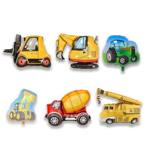 Bagger Ballon Geburtstagdeko Jungen, 6 Stück Bulldozer Luftballons Feuerwehrauto Ballon Auto Form Luftballons Geburtstagdeko, Für Auto-Thema Party Geburtstag Dekorationen Bagger Ballon Geburtstagdeko Jungen, 6 Stück Bulldozer Luftballons Feuerwehrauto Ballon Auto Form Luftballons Geburtstagdeko, Für Auto-Thema Party Geburtstag Dekorationen von Mmgoqqt