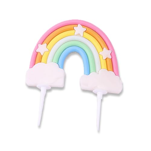 Regenbogen Cake Topper, 1 Stück Tortendeko Personalisierter Wolke Regenbogen Kuchendekoration Geburtstag Kuchendeko, Für Kinder Mädchen Junge von Mmgoqqt