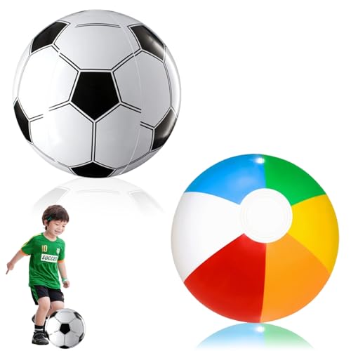 2 Stück Wasserball Aufblasbar,40 cm Kleinstrandball,Beachball in Regenbogenfarben,Schwimmbad Spielzeug,Tauchbälle,Inflatable Strandbälle,für Pool Party,Kinder & Erwachsene,Sommeraktivitäten im Freien 2 Stück Wasserball Aufblasbar,40 cm Kleinstrandball,Beachball in Regenbogenfarben,Schwimmbad Spielzeug,Tauchbälle,Inflatable Strandbälle,für Pool Party,Kinder & Erwachsene,Sommeraktivitäten im Freien von MniimaLuxe