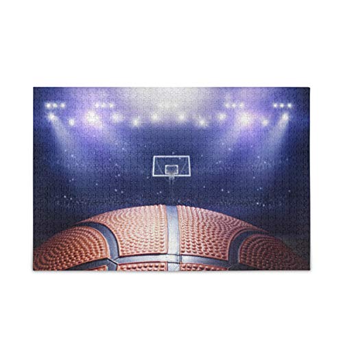 Mnsruu Basketball Arena 3D Sport Puzzle Freizeit Kreative Spiele 1000 Teile für Erwachsene Kinder Geschenk von Mnsruu