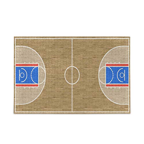 Mnsruu Basketball Court Sport Ball Puzzle Freizeit Kreative Spiele 1000 Teile für Erwachsene Kinder Geschenk von Mnsruu
