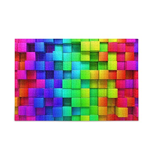 Mnsruu Bunte Regenbogen-Boxen, Puzzle, Freizeit, kreative Spiele, 1000 Teile, für Erwachsene und Kinder, Geschenk Mnsruu Bunte Regenbogen-Boxen, Puzzle, Freizeit, kreative Spiele, 1000 Teile, für Erwachsene und Kinder, Geschenk von Mnsruu