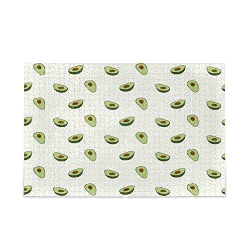 Mnsruu Cartoon Avocado Obst Puzzle Freizeit Kreative Spiele 1000 Teile für Erwachsene Kinder Geschenk von Mnsruu