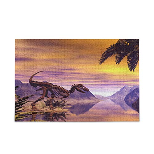 Mnsruu Dinosaurier Skelett Landschaft Sonnenuntergang Puzzle Freizeit Kreative Spiele 1000 Teile für Erwachsene Kinder Geschenk Mnsruu Dinosaurier Skelett Landschaft Sonnenuntergang Puzzle Freizeit Kreative Spiele 1000 Teile für Erwachsene Kinder Geschenk von Mnsruu