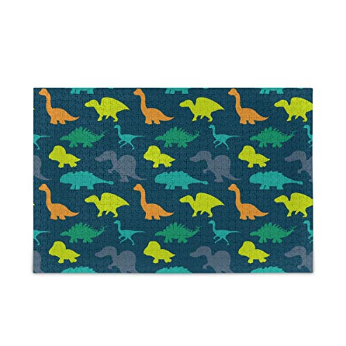 Mnsruu Dinosaurier Tier Welpen Puzzle Freizeit Kreative Spiele 1000 Teile für Erwachsene Kinder Geschenk von Mnsruu