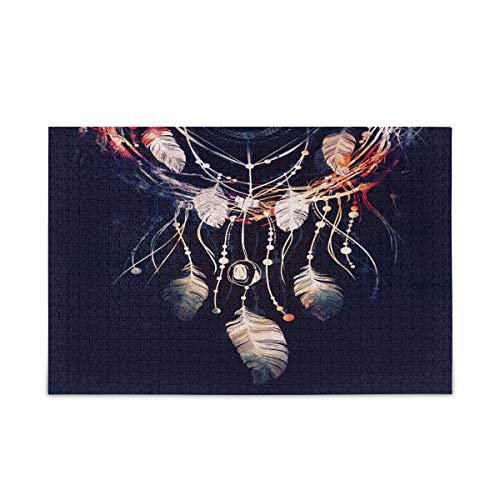 Mnsruu Dreamcatcher Aztec Tribal Ethnische Feder Kunst Puzzle Freizeit Kreative Spiele 1000 Teile für Erwachsene Kinder Geschenk Mnsruu Dreamcatcher Aztec Tribal Ethnische Feder Kunst Puzzle Freizeit Kreative Spiele 1000 Teile für Erwachsene Kinder Geschenk von Mnsruu