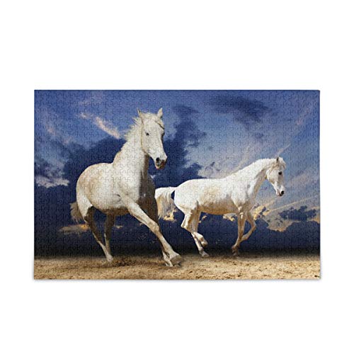 Mnsruu Drei Giraffe Tier Wolke Puzzle Freizeit Kreative Spiele 1000 Teile für Erwachsene Kinder Geschenk von Mnsruu