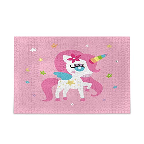 Mnsruu Einhorn Mädchen Blume Rosa Puzzle Freizeit Kreative Spiele 500 Teile für Erwachsene Kinder Geschenk Mnsruu Einhorn Mädchen Blume Rosa Puzzle Freizeit Kreative Spiele 500 Teile für Erwachsene Kinder Geschenk von Mnsruu