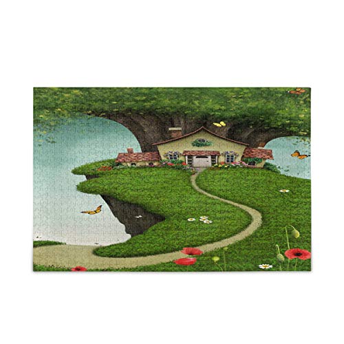 Mnsruu Fantasy House Blume Blüte Schmetterling Puzzle Freizeit Kreative Spiele 500 Teile für Erwachsene Kinder Geschenk Mnsruu Fantasy House Blume Blüte Schmetterling Puzzle Freizeit Kreative Spiele 500 Teile für Erwachsene Kinder Geschenk von Mnsruu