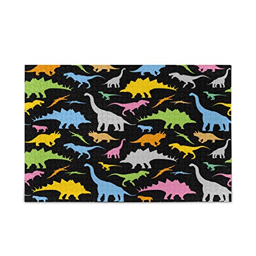 Mnsruu Farbiges Dinosaurier-Tier-Puzzle, Freizeit, kreative Spiele, 1000 Teile, für Erwachsene, Kinder, Geschenk Mnsruu Farbiges Dinosaurier-Tier-Puzzle, Freizeit, kreative Spiele, 1000 Teile, für Erwachsene, Kinder, Geschenk von Mnsruu