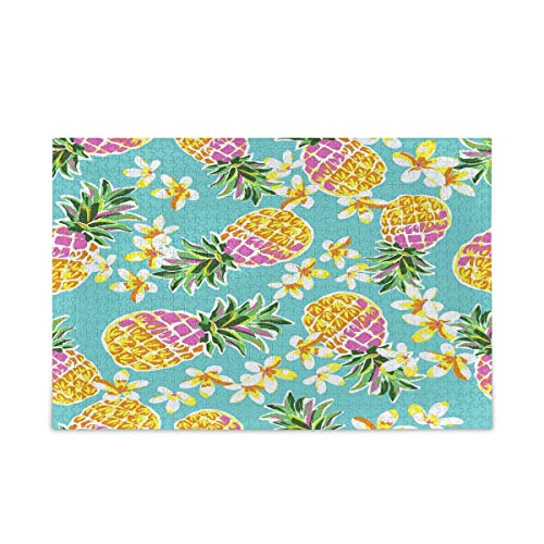 Mnsruu Floral Ananas Obst Sommer Hawaii Puzzle Freizeit Kreative Spiele 500 Teile für Erwachsene Kinder Geschenk Mnsruu Floral Ananas Obst Sommer Hawaii Puzzle Freizeit Kreative Spiele 500 Teile für Erwachsene Kinder Geschenk von Mnsruu
