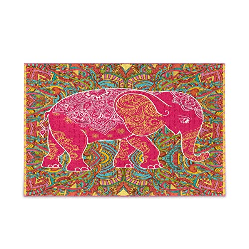 Mnsruu Indischer Elefant Mandala Azteken Puzzle Freizeit Kreative Spiele 500 Teile für Erwachsene Kinder Geschenk Mnsruu Indischer Elefant Mandala Azteken Puzzle Freizeit Kreative Spiele 500 Teile für Erwachsene Kinder Geschenk von Mnsruu