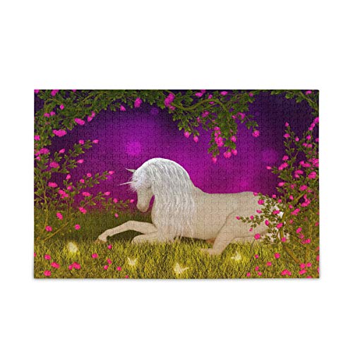 Mnsruu Lila Blume Blüte Floral Puzzle Freizeit Kreative Spiele 1000 Teile für Erwachsene Kinder Geschenk von Mnsruu