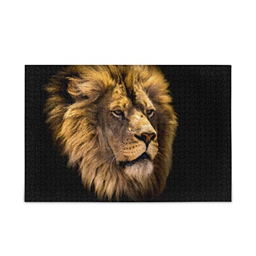 Mnsruu Löwenkopf Schwarz Kunst Puzzle Freizeit Kreative Spiele 1000 Teile für Erwachsene Kinder Geschenk Mnsruu Löwenkopf Schwarz Kunst Puzzle Freizeit Kreative Spiele 1000 Teile für Erwachsene Kinder Geschenk von Mnsruu