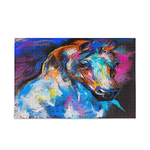 Mnsruu Malerei Pferd Tier Puzzle Freizeit Kreative Spiele 1000 Teile für Erwachsene Kinder Geschenk Mnsruu Malerei Pferd Tier Puzzle Freizeit Kreative Spiele 1000 Teile für Erwachsene Kinder Geschenk von Mnsruu