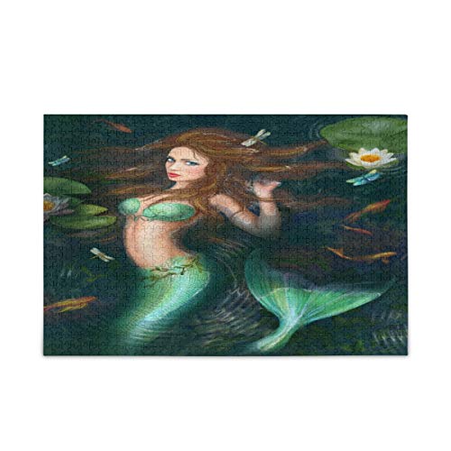 Mnsruu Meerjungfrau Libelle Lotusblume im See Puzzle Freizeit Kreative Spiele 500 Teile für Erwachsene Kinder Geschenk Mnsruu Meerjungfrau Libelle Lotusblume im See Puzzle Freizeit Kreative Spiele 500 Teile für Erwachsene Kinder Geschenk von Mnsruu