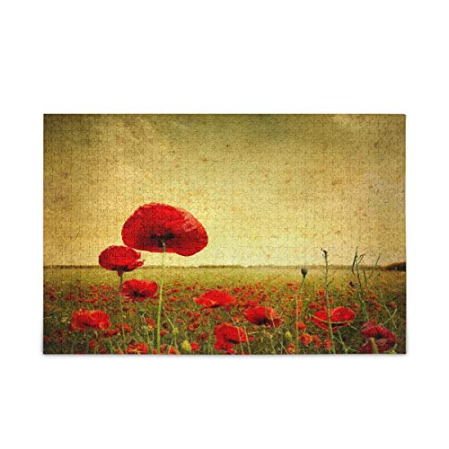 Mnsruu Mohnblume Vintage Stilvolle Landschaft Natur Puzzle Freizeit Kreative Spiele 500 Teile für Erwachsene Kinder Geschenk Mnsruu Mohnblume Vintage Stilvolle Landschaft Natur Puzzle Freizeit Kreative Spiele 500 Teile für Erwachsene Kinder Geschenk von Mnsruu