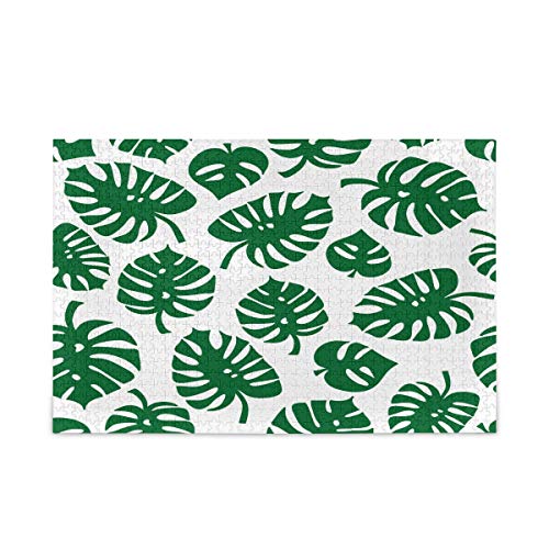 Mnsruu Monstera Blätter Baum Puzzle Freizeit Kreative Spiele 1000 Teile für Erwachsene Kinder Geschenk von Mnsruu