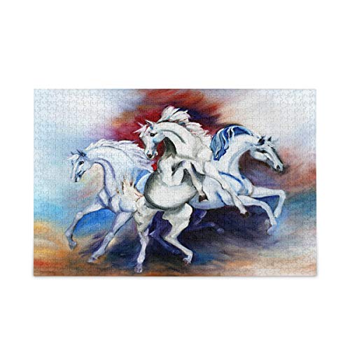 Mnsruu Ölgemälde Pferd Tier Puzzle Freizeit Kreative Spiele 1000 Teile für Erwachsene Kinder Geschenk Mnsruu Ölgemälde Pferd Tier Puzzle Freizeit Kreative Spiele 1000 Teile für Erwachsene Kinder Geschenk von Mnsruu